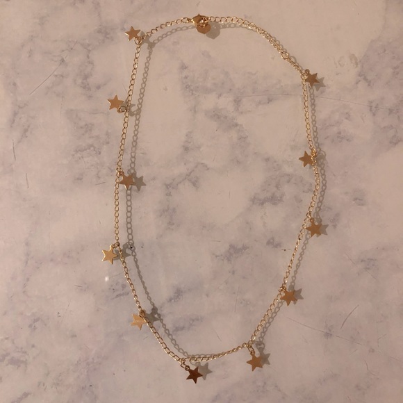 Gold star choker necklace - Picture 1 of 5